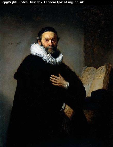 REMBRANDT Harmenszoon van Rijn Portrait of Johannes Wtenbogaert,